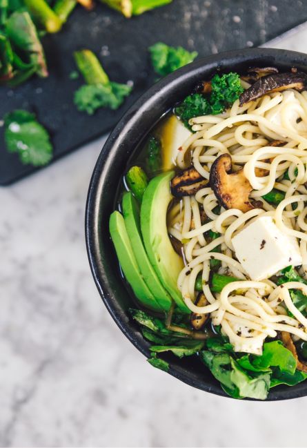 Spring Green Pho with Asparagus and Noodles